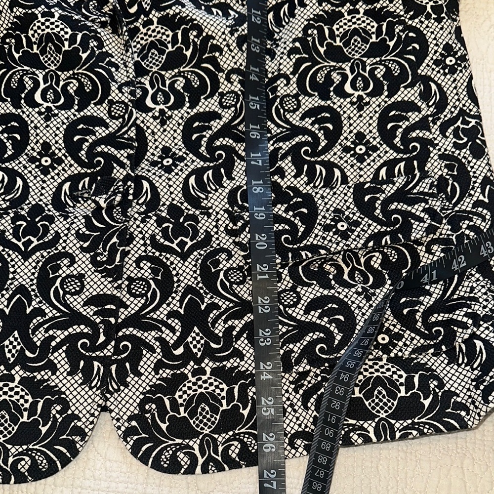 Talbots Black and White‎ Paisley Blazer - Picture 9 of 9